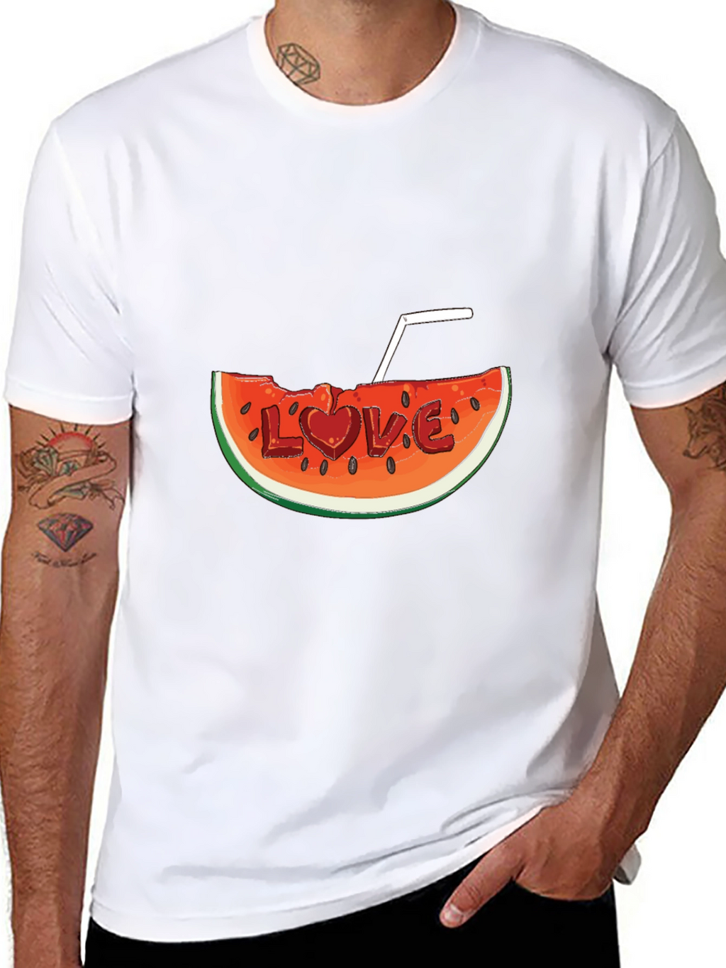 Watermelon Love Graphic Tee - Summer Fun