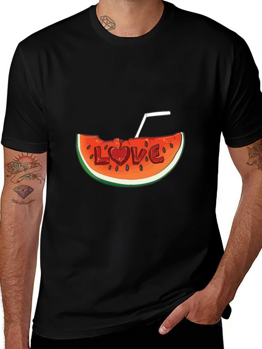Watermelon Love Graphic Tee - Summer Fun