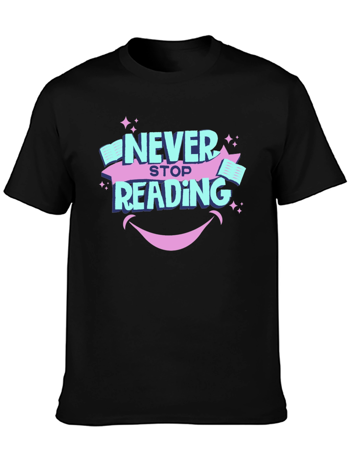 Never Stop Reading Graphic T-Shirt