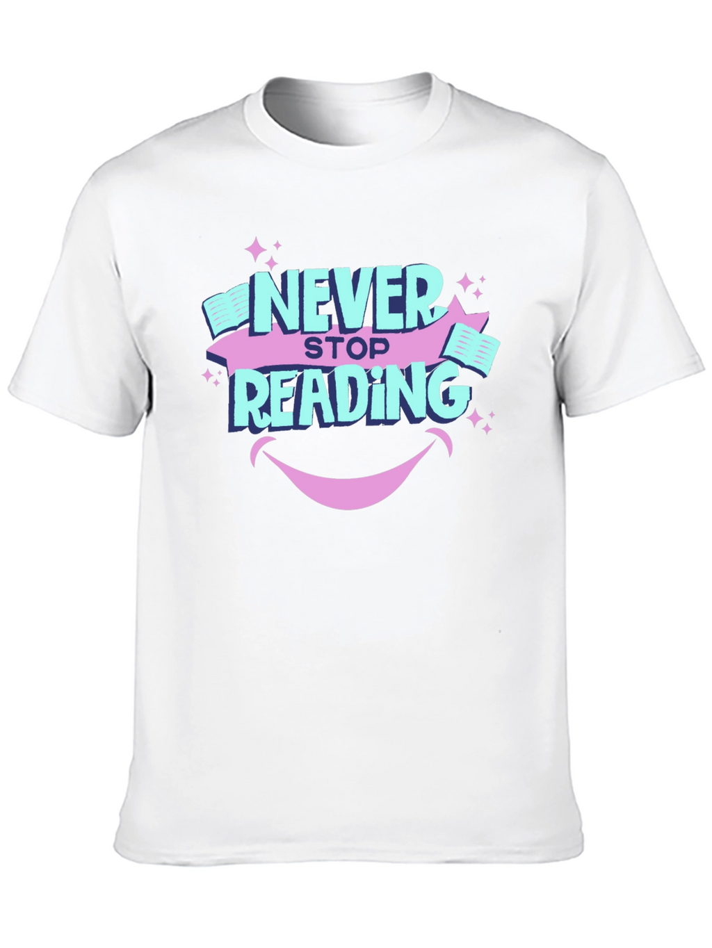 Never Stop Reading Graphic T-Shirt