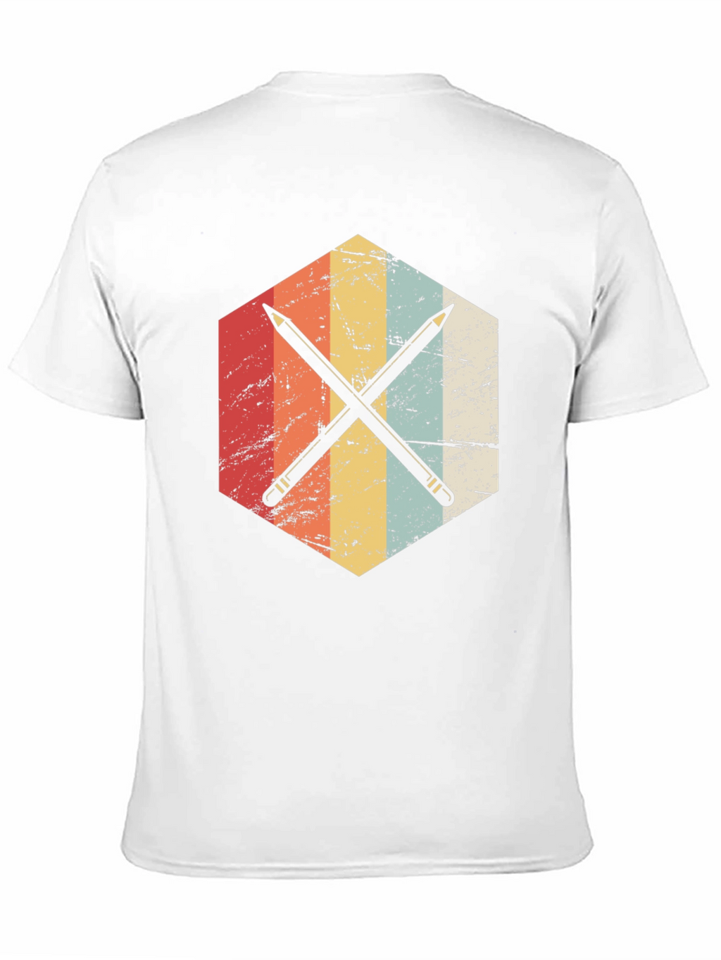 Retro Crossed Pencils Graphic T-Shirt
