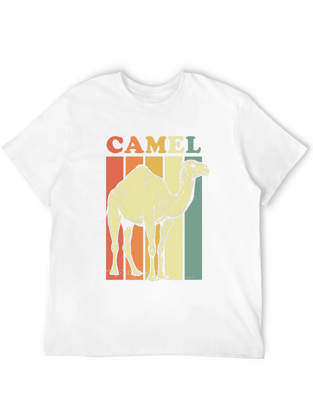 Retro Camel Graphic Tee - Unisex Black T-Shirt
