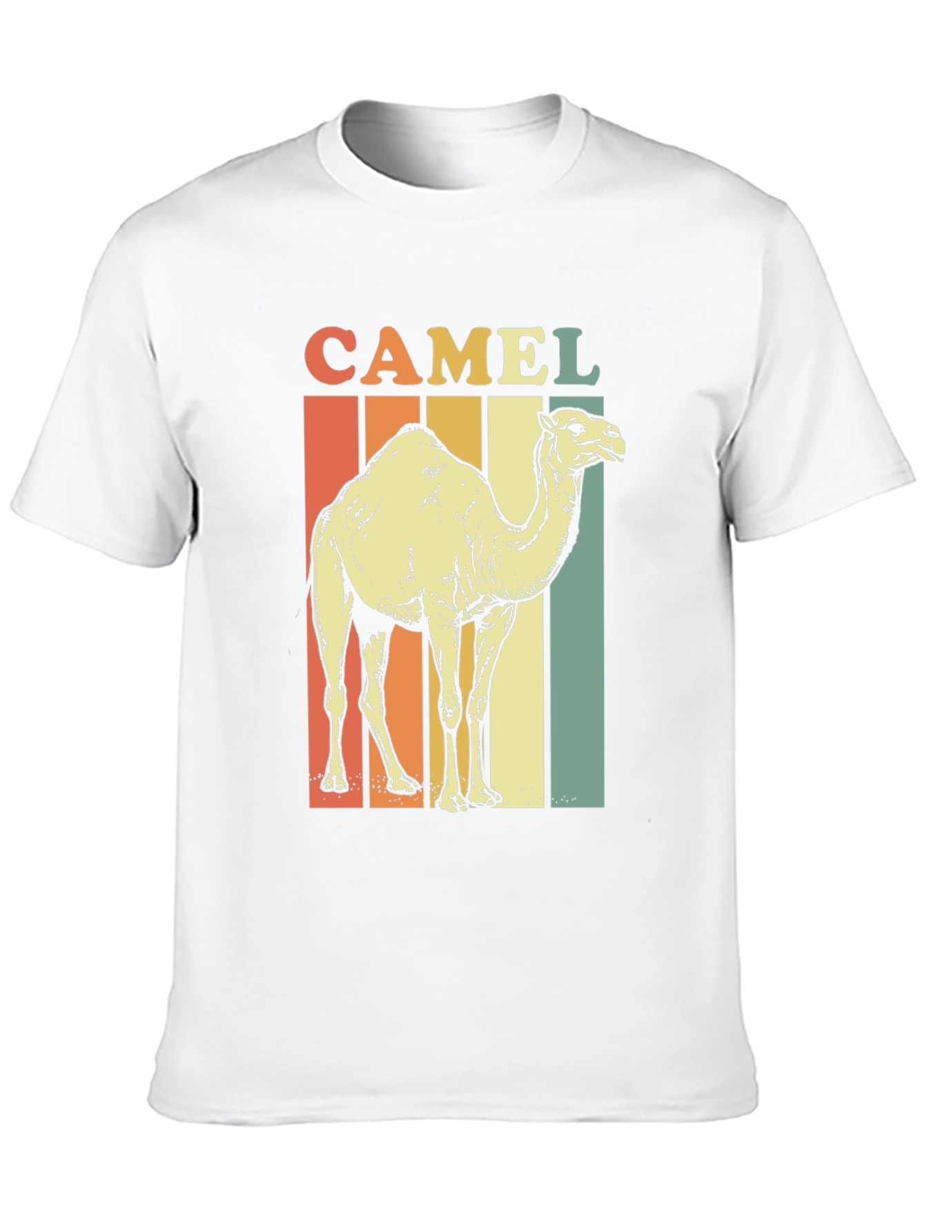 Retro Camel Graphic Tee - Unisex Black T-Shirt