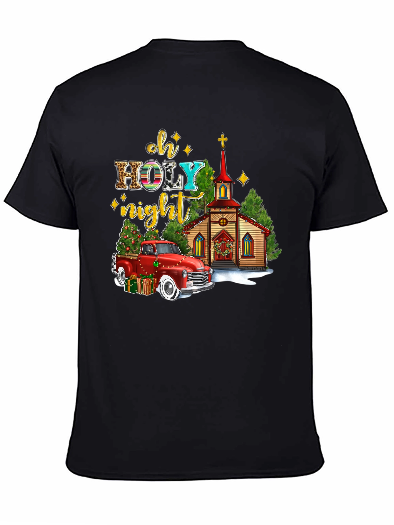 Oh Holy Night Christmas Truck T-Shirt