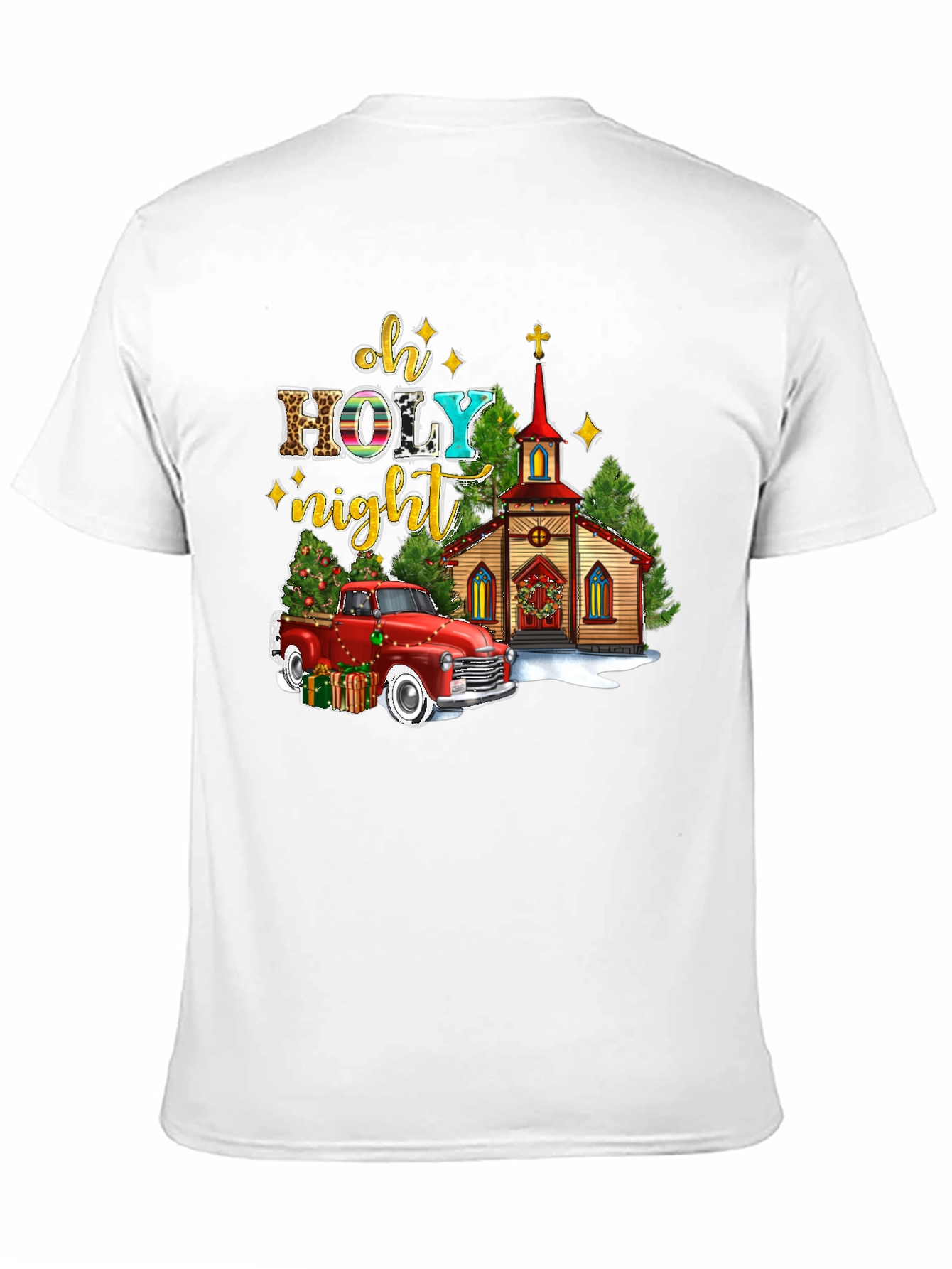 Oh Holy Night Christmas Truck T-Shirt