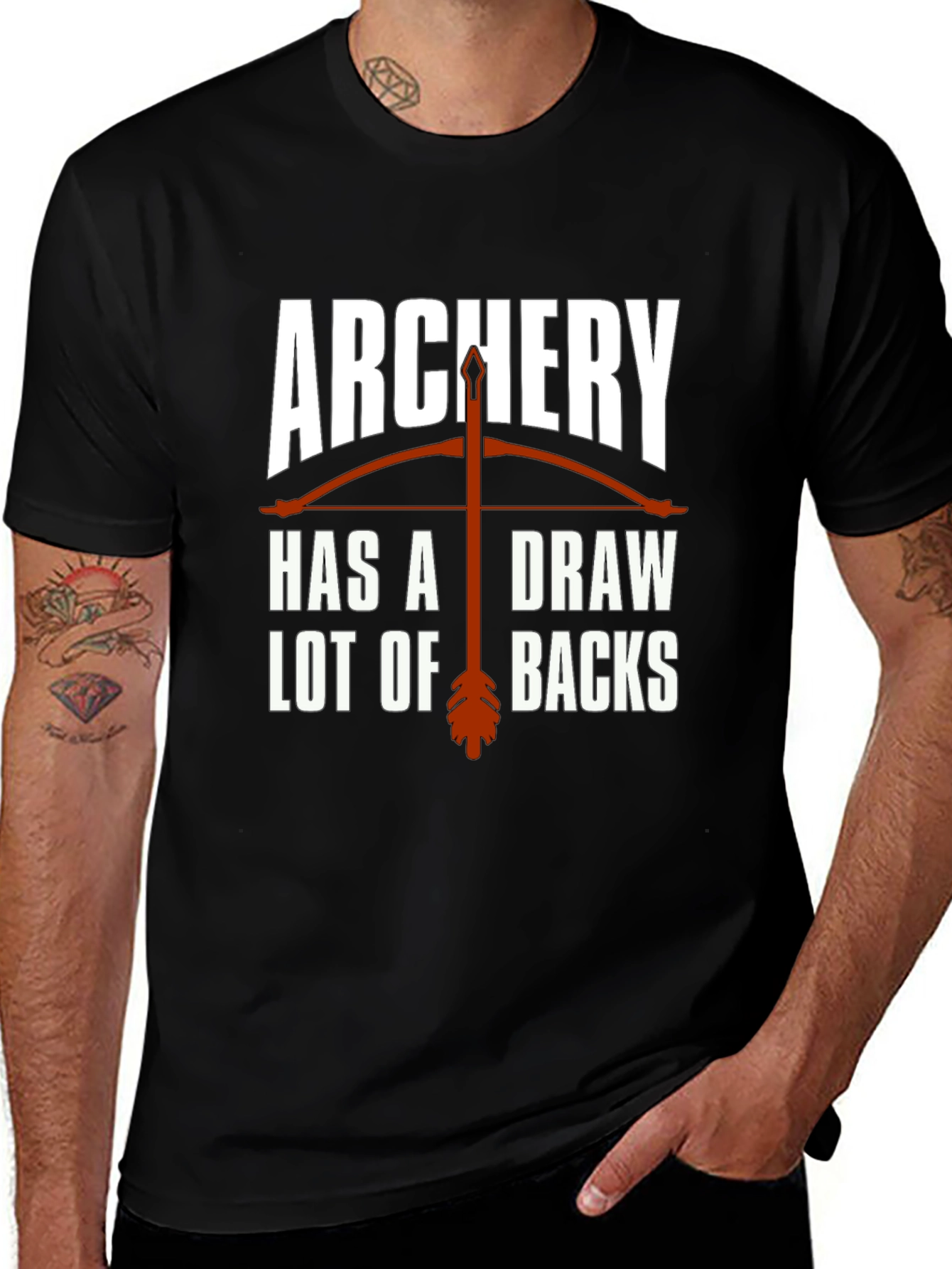 Archery Drawbacks Graphic T-Shirt - Novelty Design