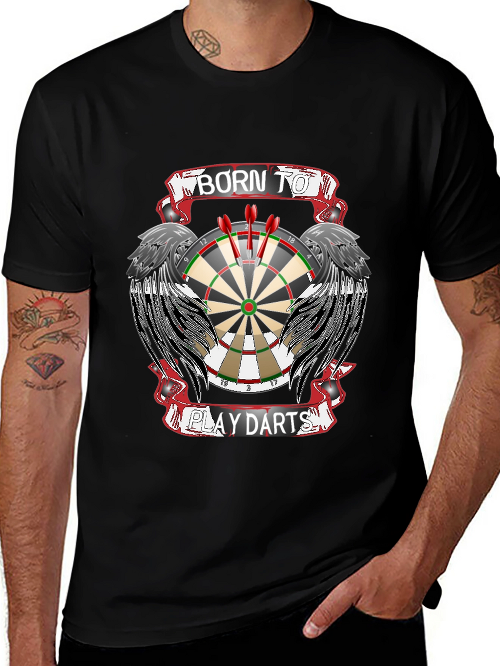 Born to Play Darts Graphic Tee