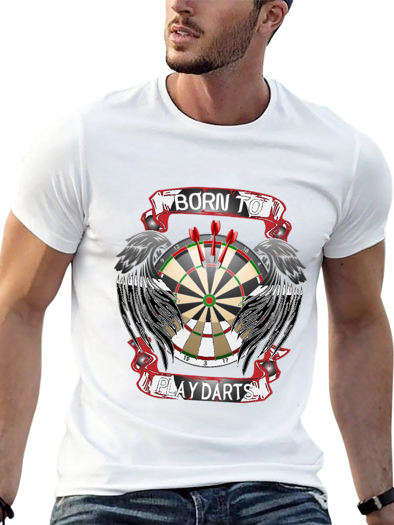 Born to Play Darts Graphic Tee