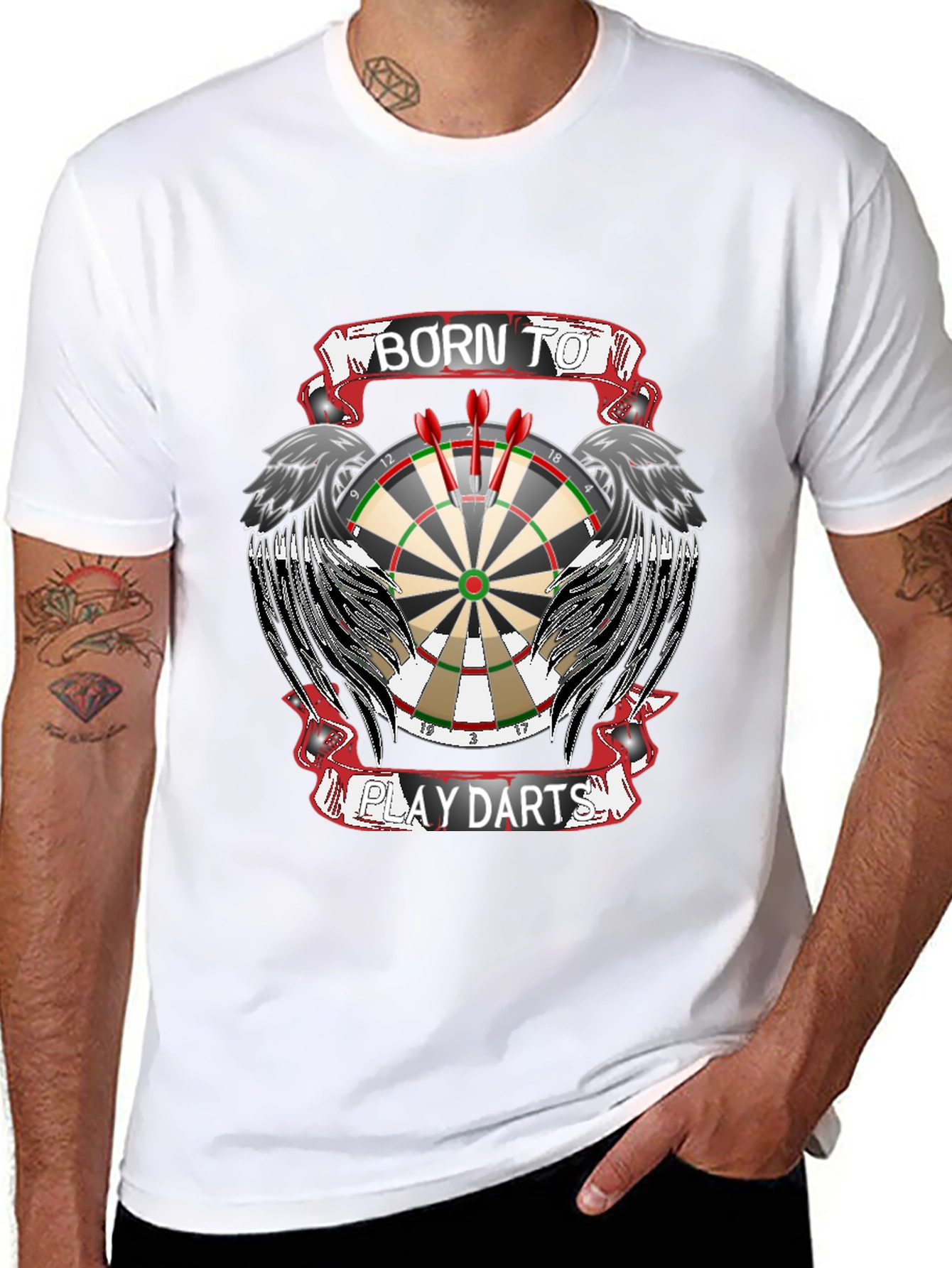 Born to Play Darts Graphic Tee