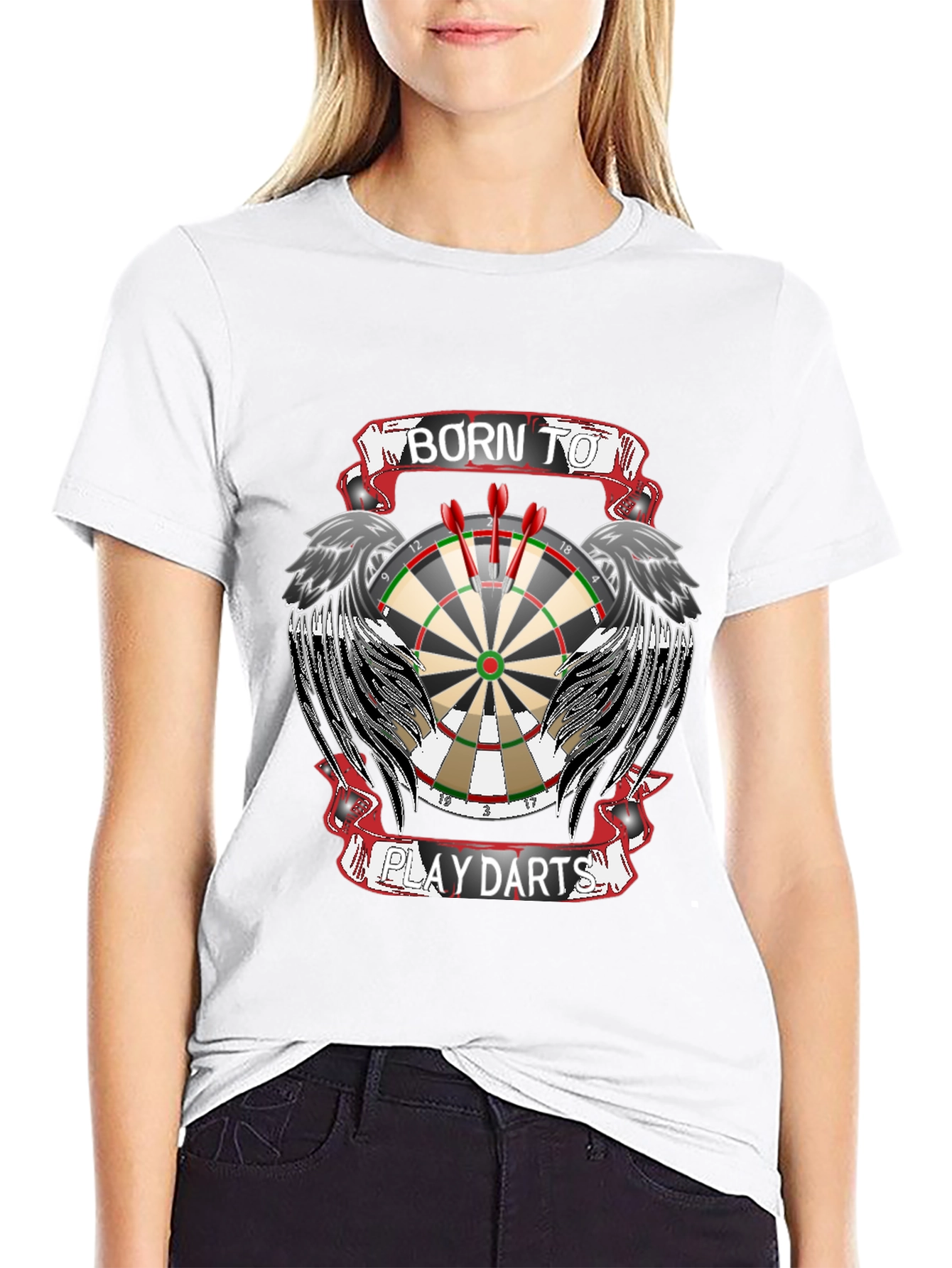 Born to Play Darts Graphic Tee