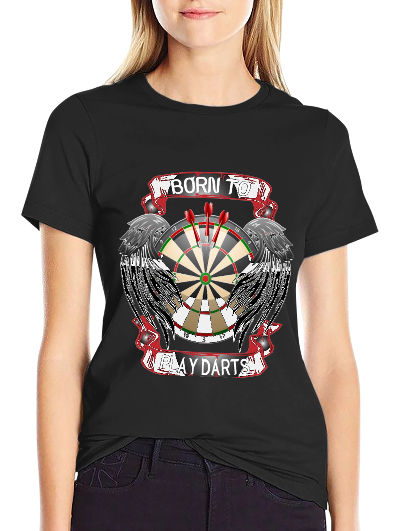 Born to Play Darts Graphic Tee