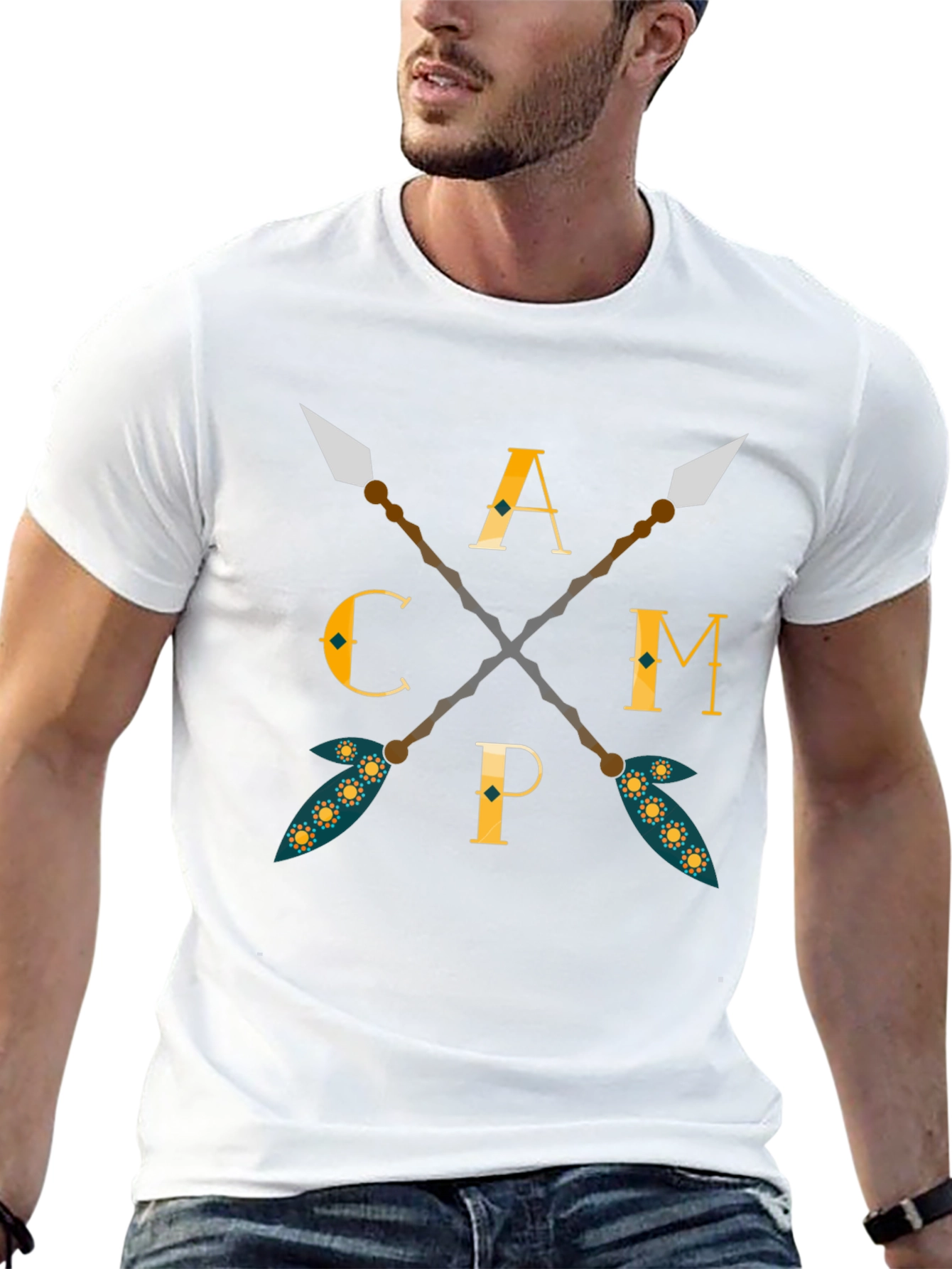 Camping Arrows Graphic T-Shirt