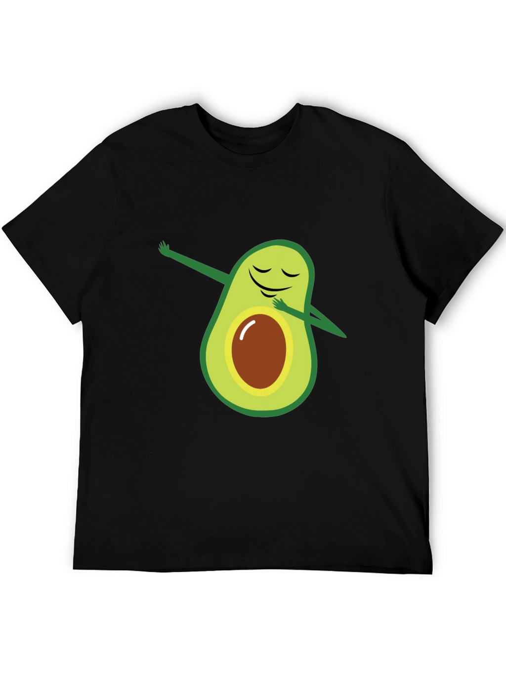 Dabbing Avocado Black T-Shirt