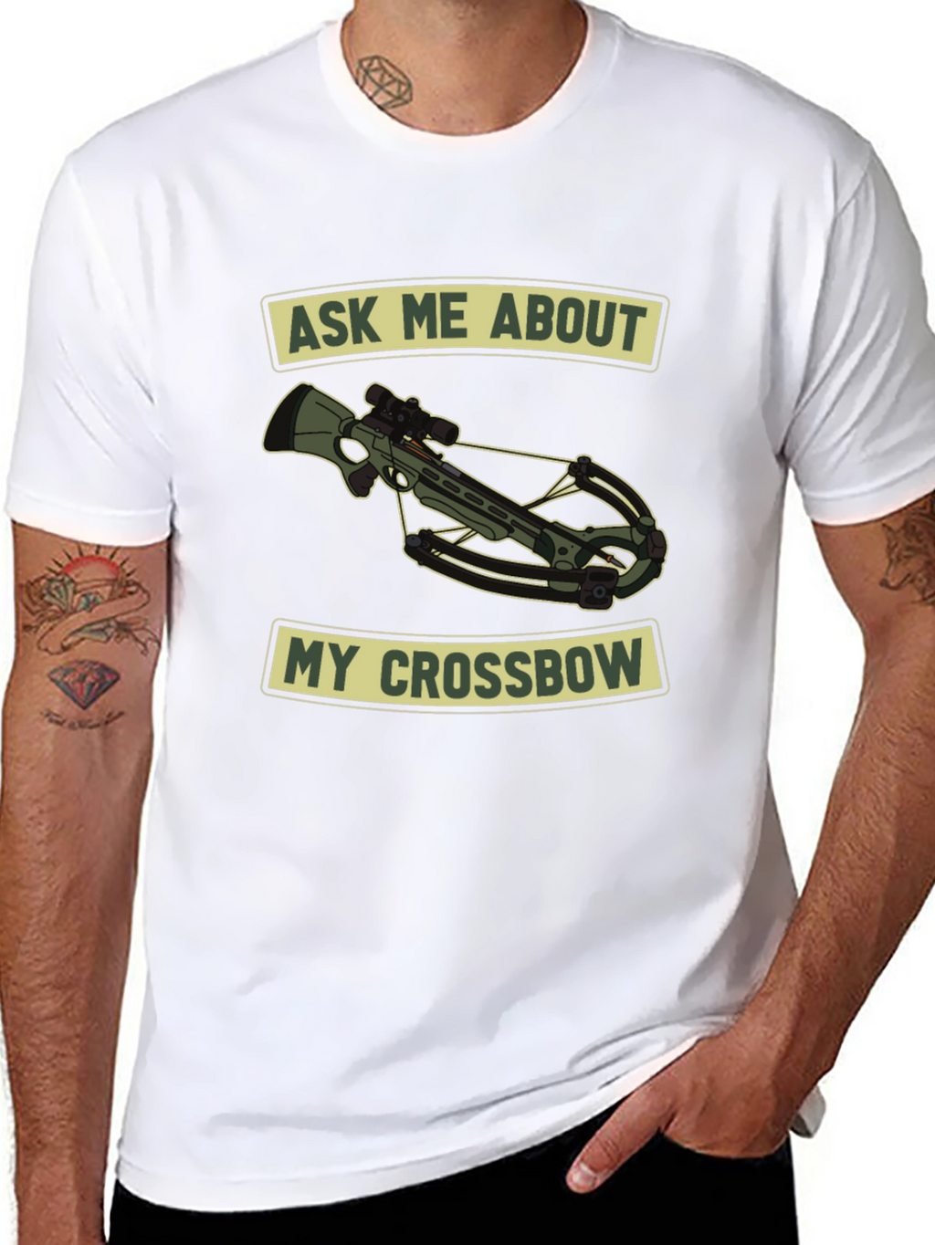 Ask Me About My Crossbow T-Shirt