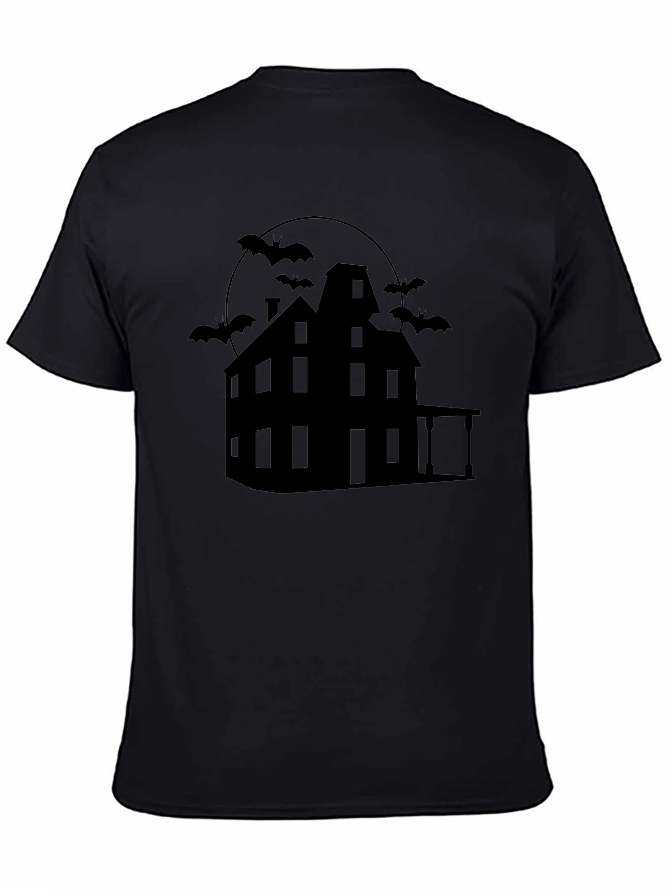 Spooky Haunted House Graphic Tee
