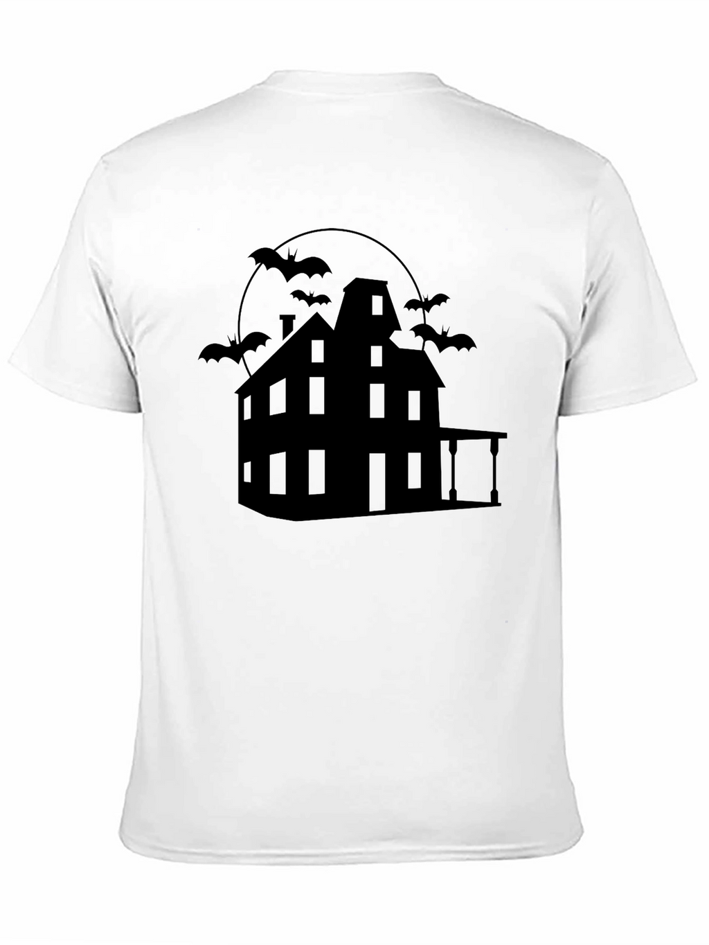 Spooky Haunted House Graphic Tee