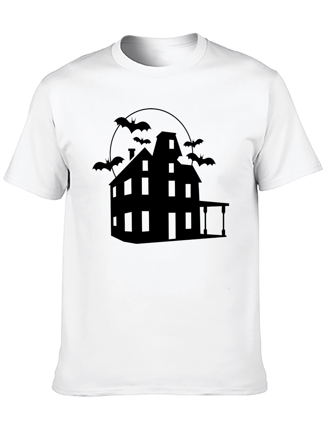 Spooky Haunted House Graphic Tee