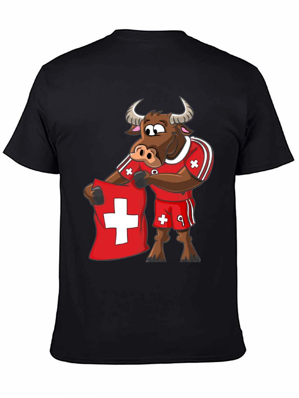 Swiss Bull T-Shirt - Soccer Fan Tee