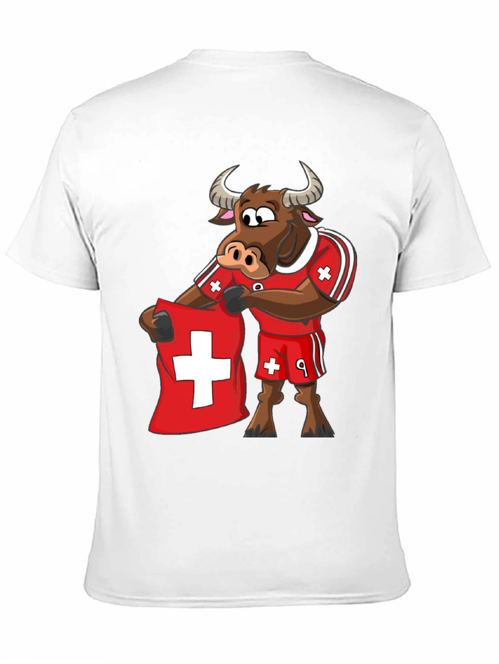 Swiss Bull T-Shirt - Soccer Fan Tee