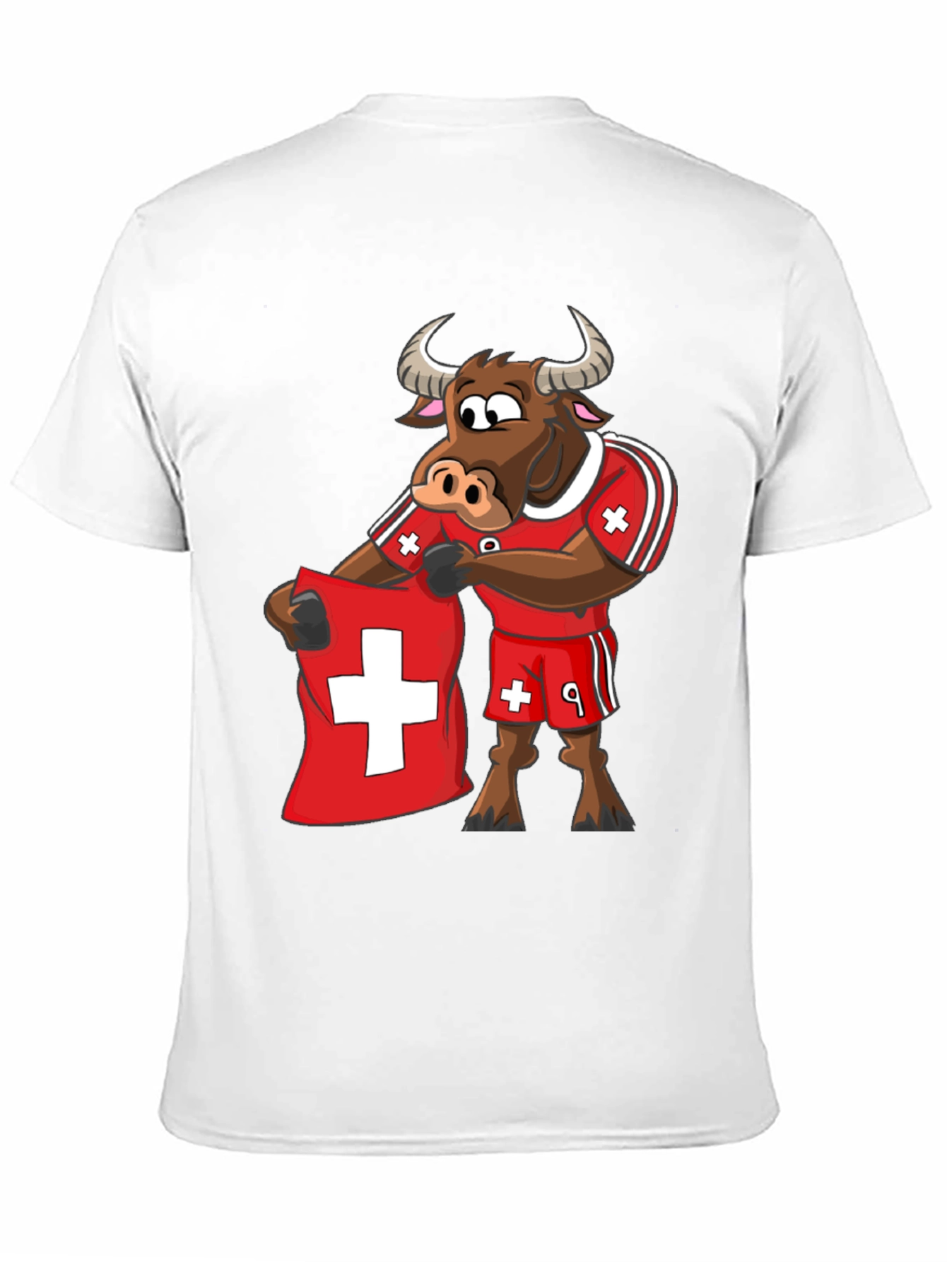 Swiss Bull T-Shirt - Soccer Fan Tee