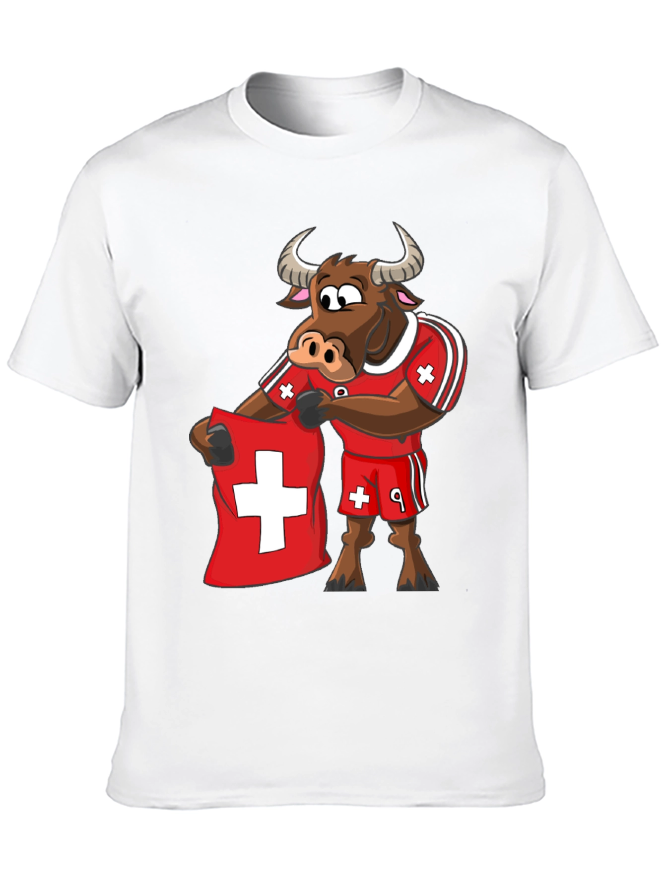 Swiss Bull T-Shirt - Soccer Fan Tee