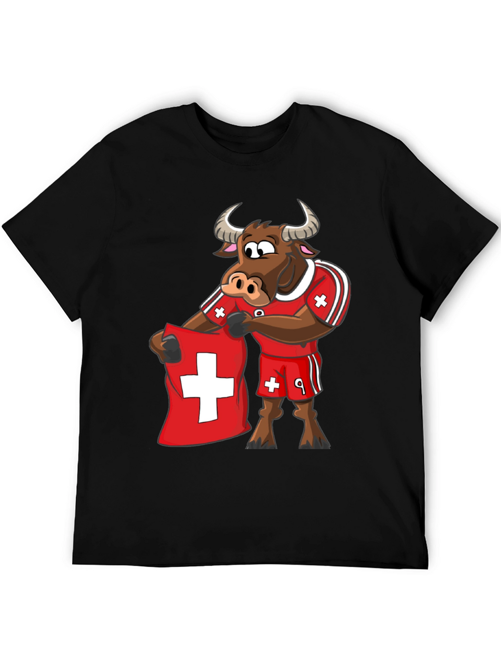 Swiss Bull T-Shirt - Soccer Fan Tee
