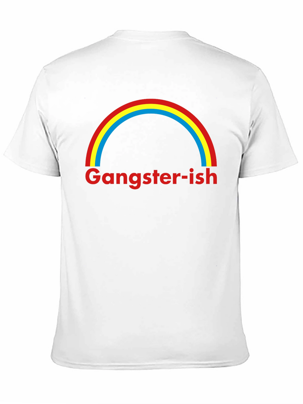 Gangster-ish Rainbow Graphic Tee - Trendy Style