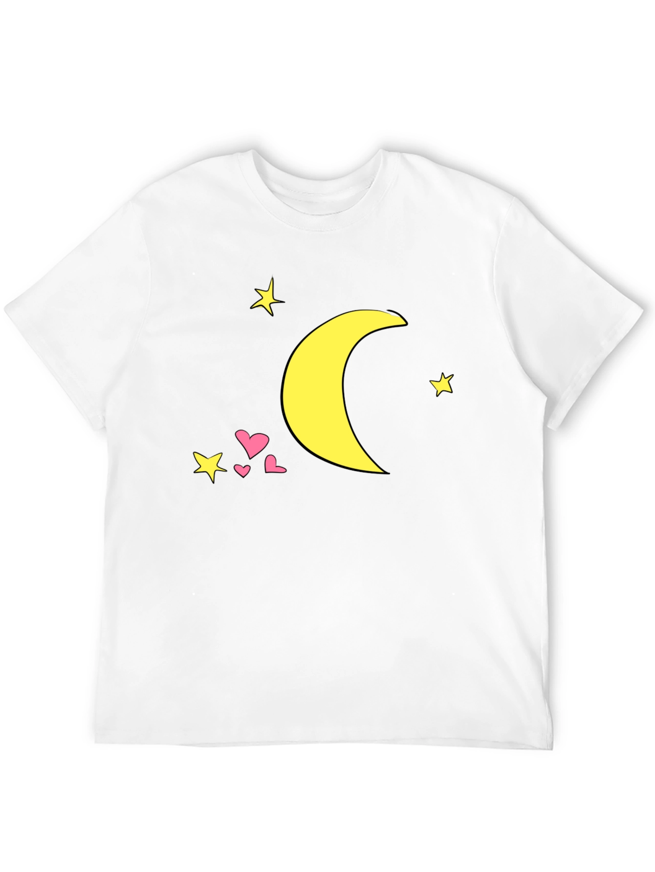 Celestial Dream Tee - Moon & Stars Graphic T-Shirt