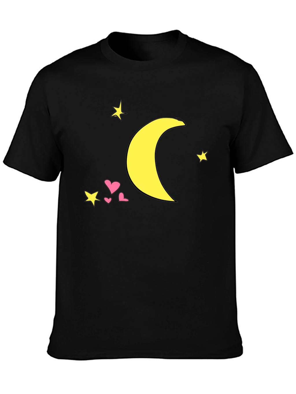 Celestial Dream Tee - Moon & Stars Graphic T-Shirt