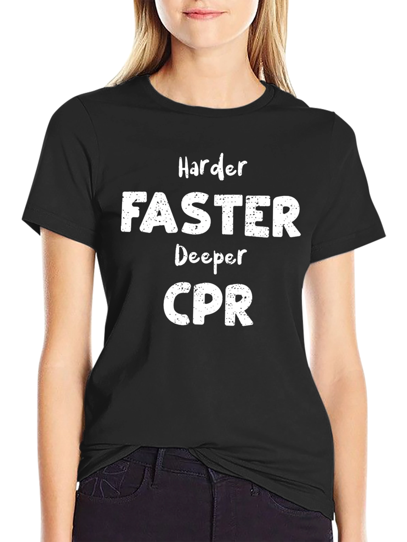Harder Faster Deeper CPR Graphic Tee