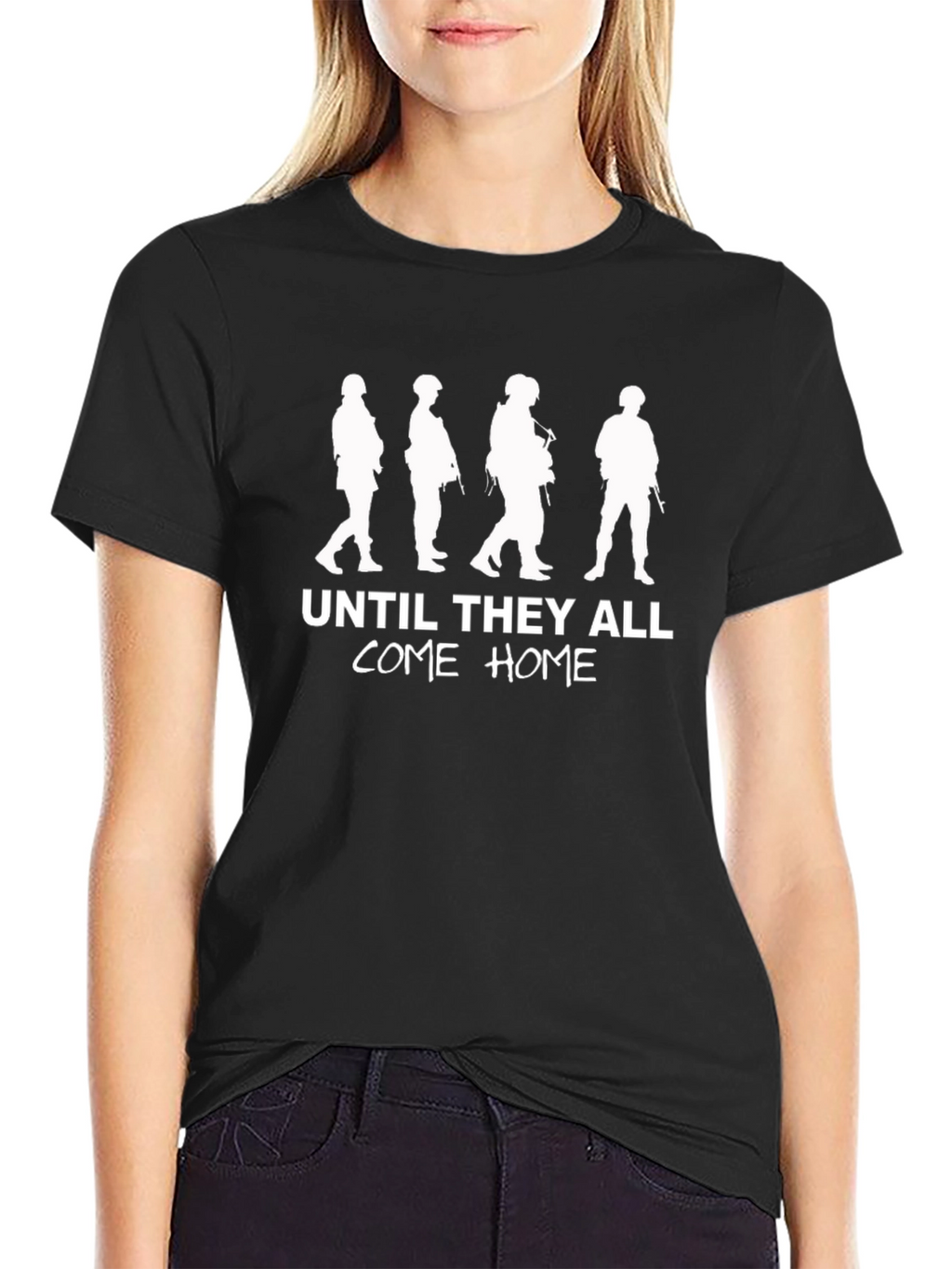 Until They All Come Home Black T-Shirt