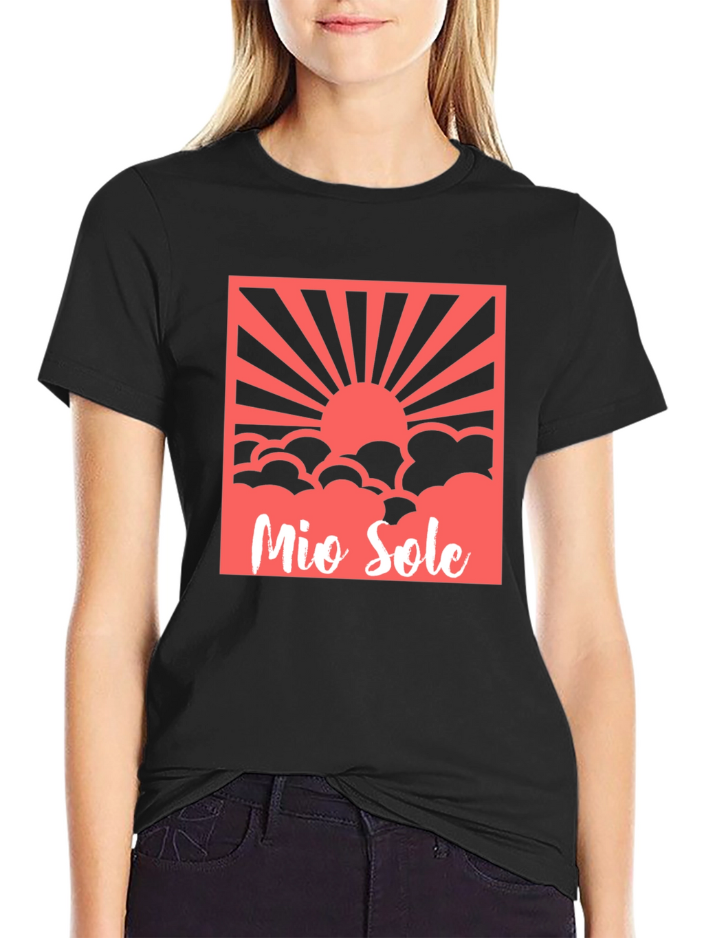 Mio Sole Graphic T-Shirt - Black