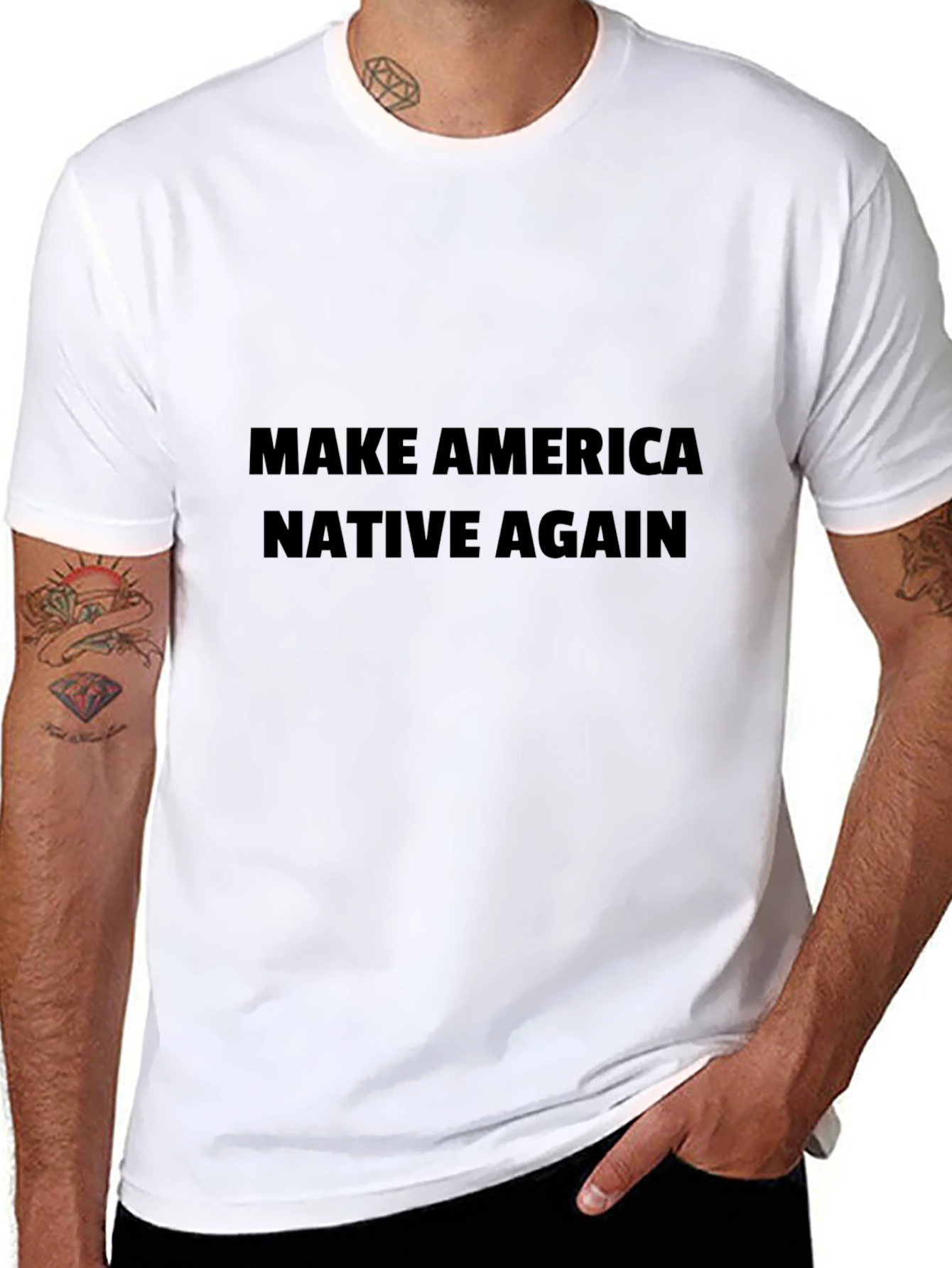Make America Native Again Black T-Shirt