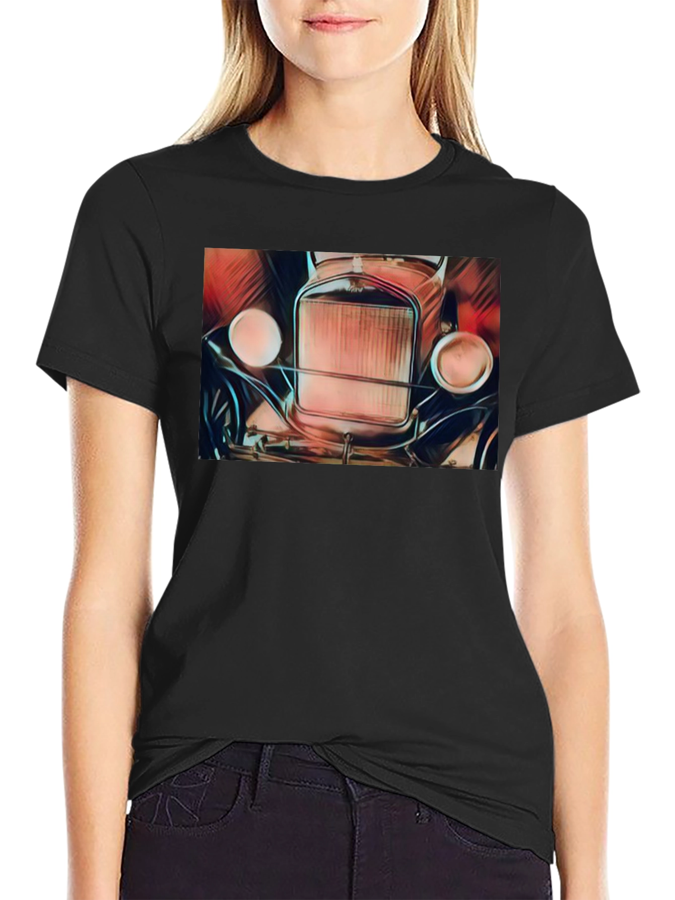 Vintage Car Graphic Tee - Classic Auto Lover Shirt