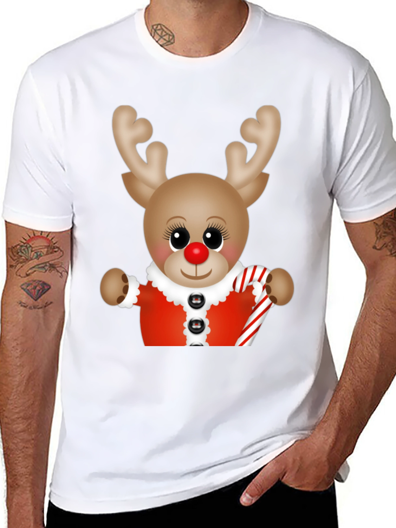Festive Reindeer Christmas T-Shirt