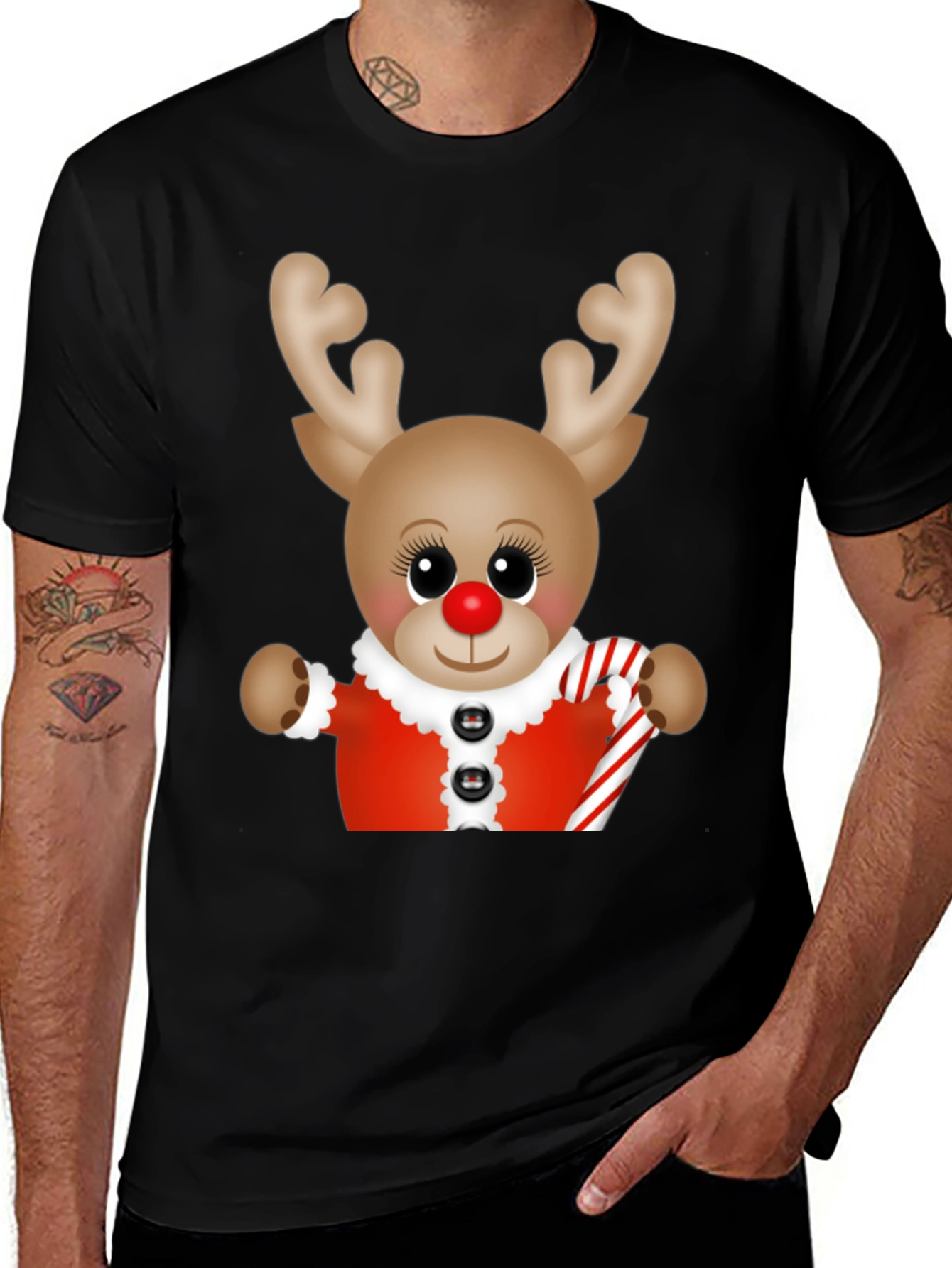 Festive Reindeer Christmas T-Shirt