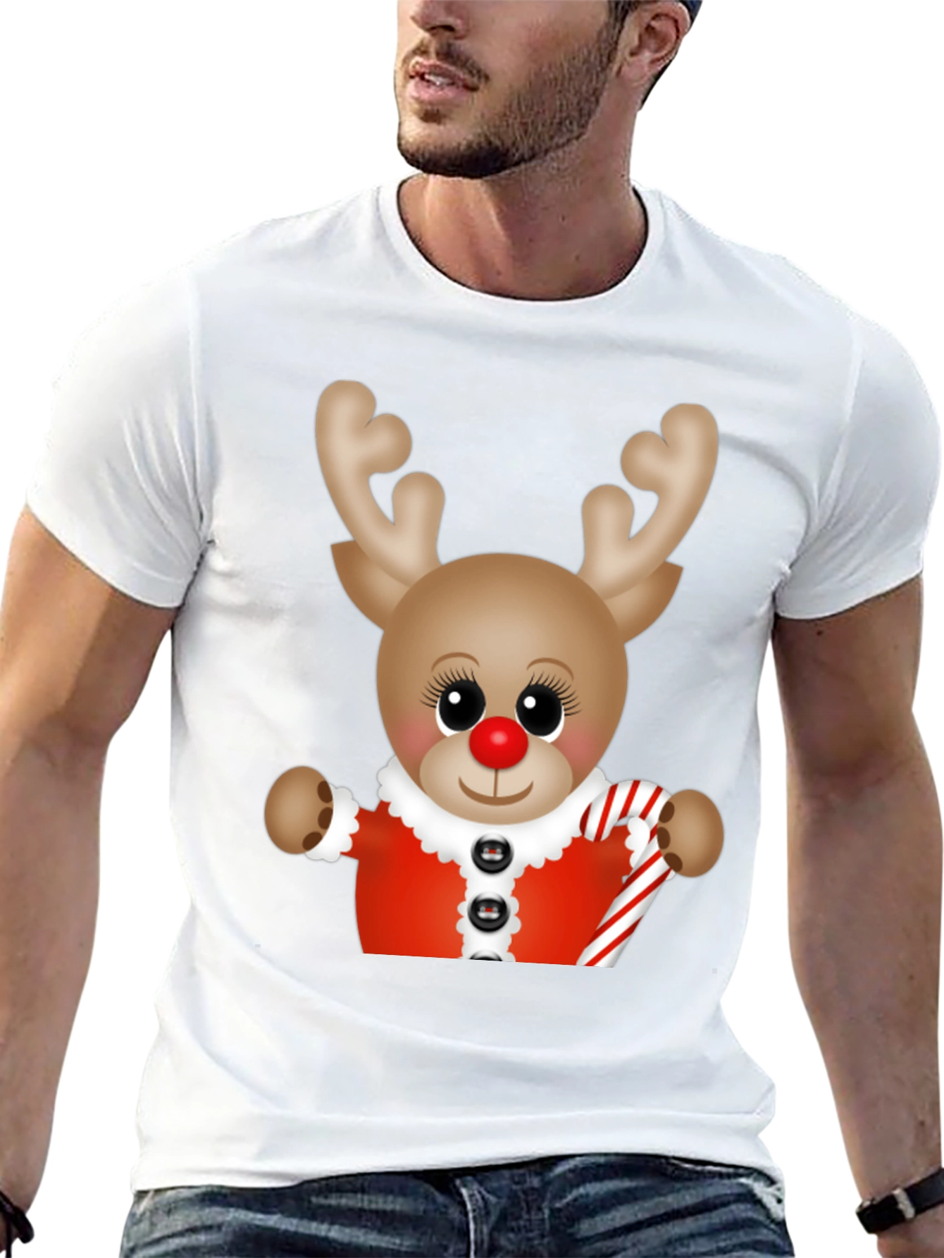 Festive Reindeer Christmas T-Shirt