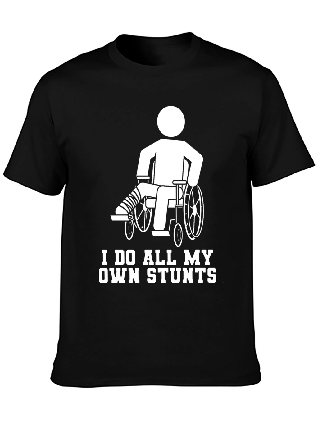 Funny Stuntman Wheelchair Humor T-Shirt