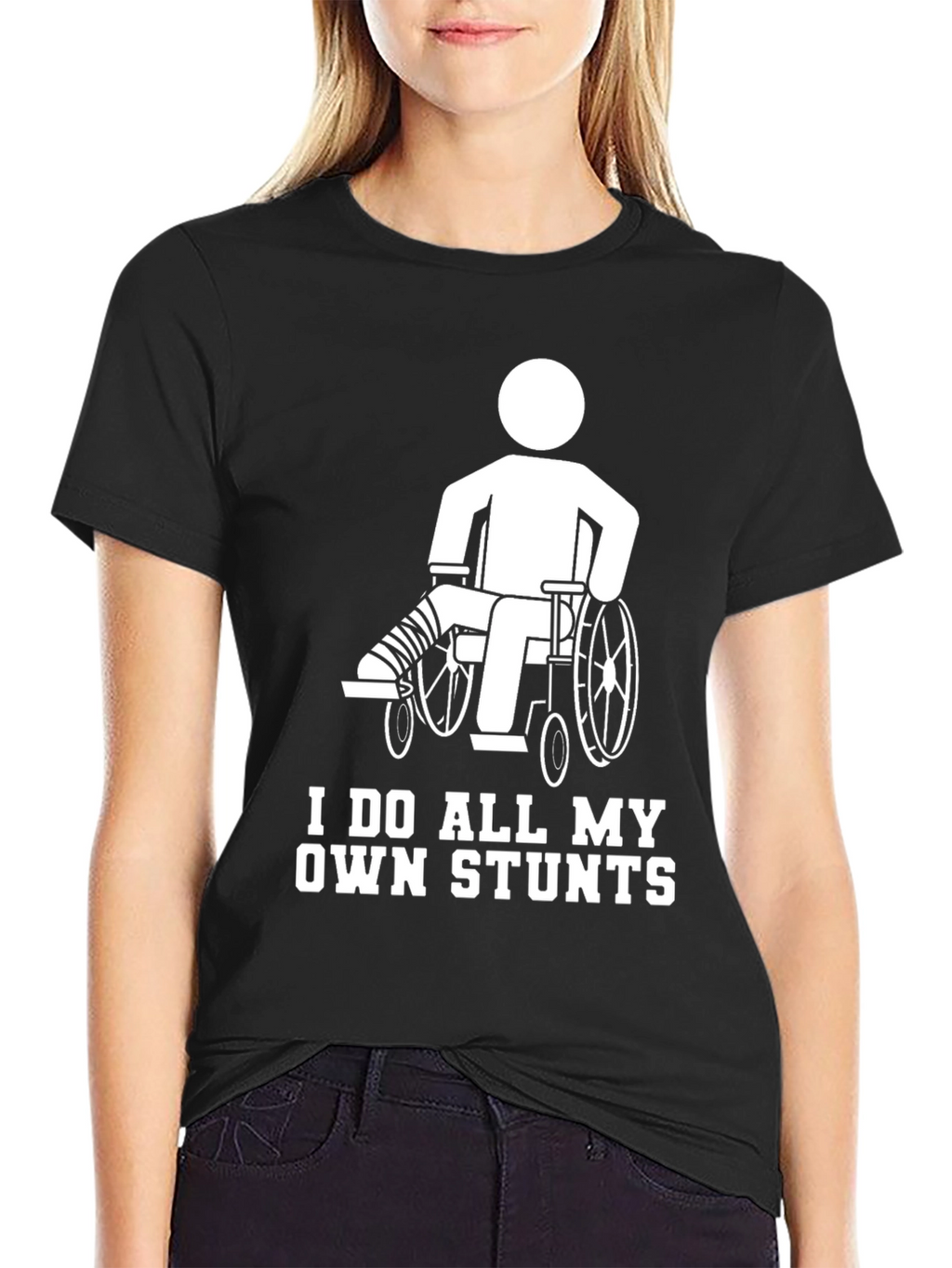 Funny Stuntman Wheelchair Humor T-Shirt