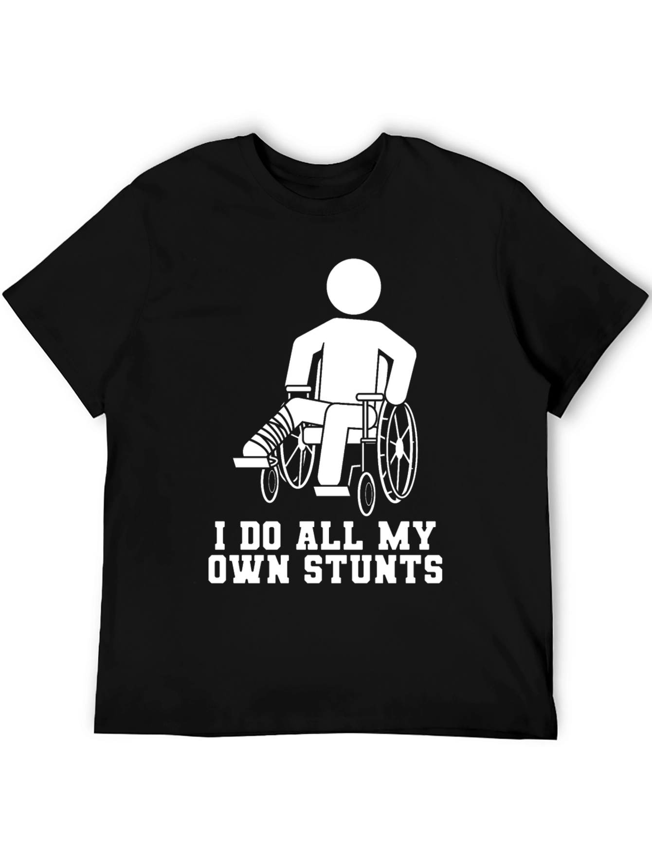 Funny Stuntman Wheelchair Humor T-Shirt