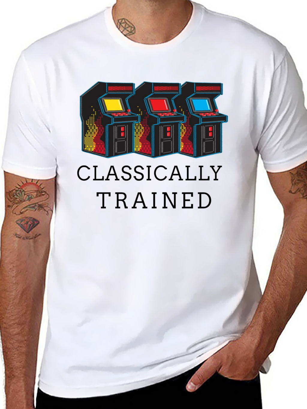 Classically Trained Retro Arcade Gamer T-Shirt