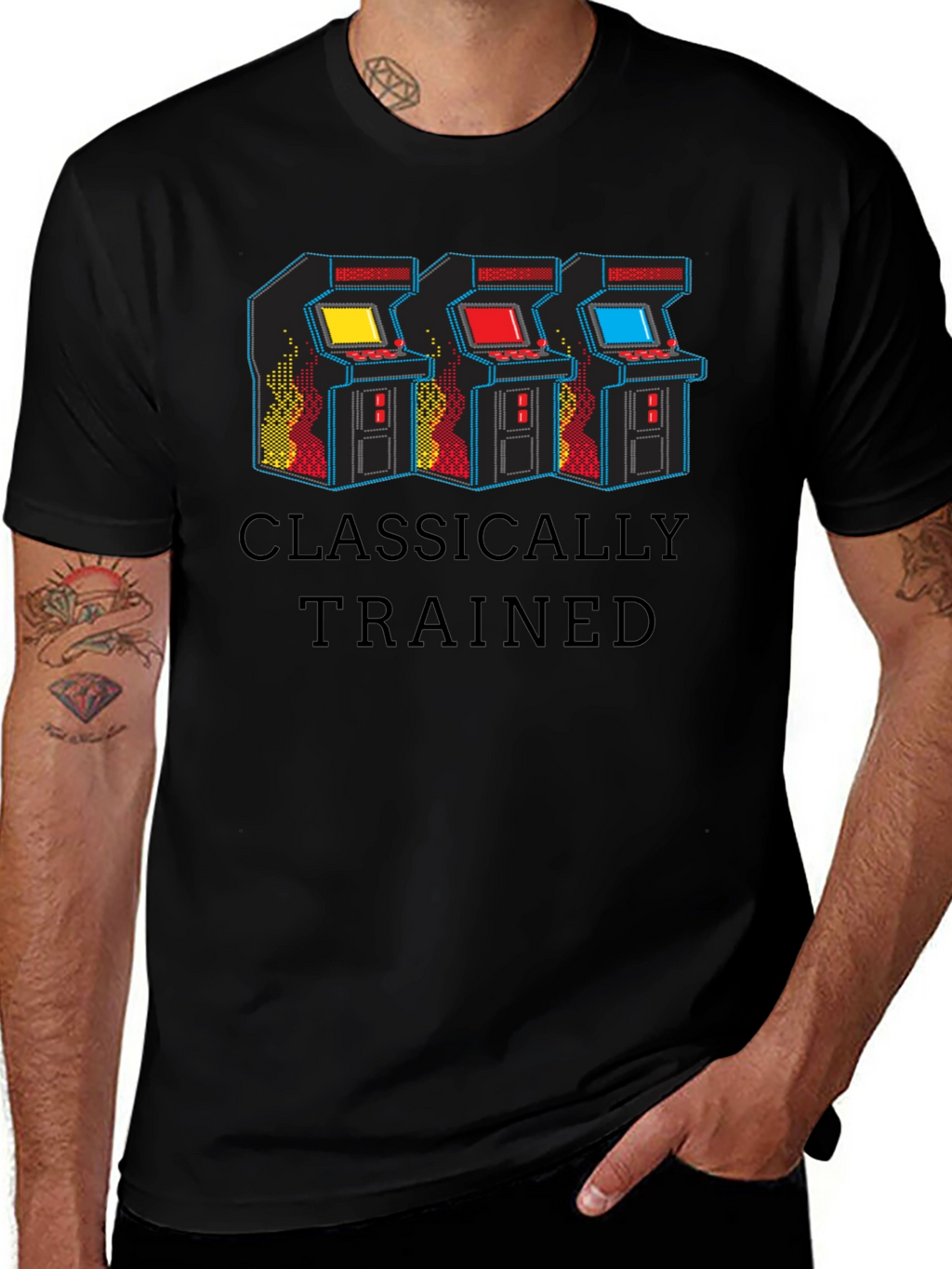 Classically Trained Retro Arcade Gamer T-Shirt