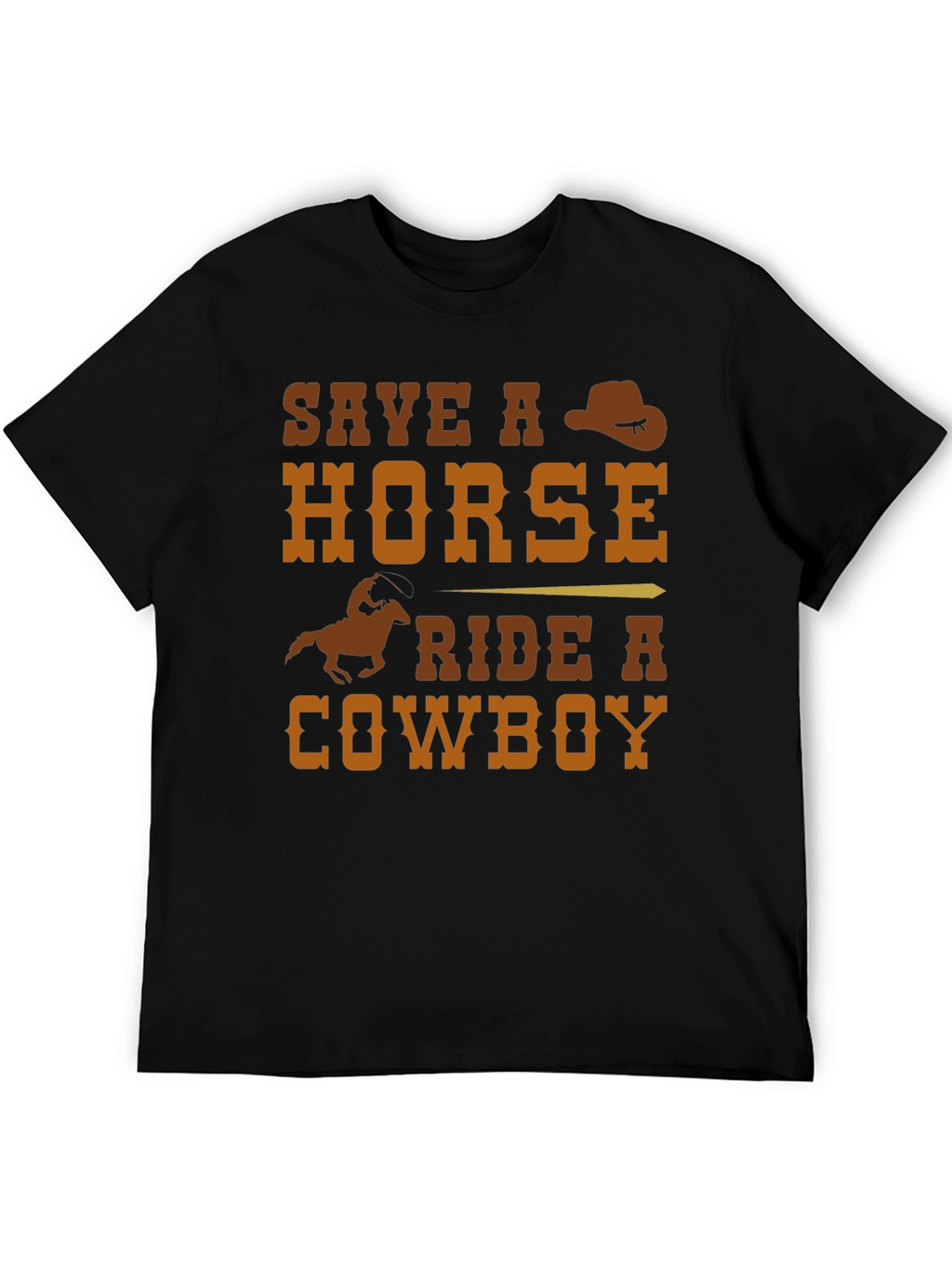 Save a Horse Ride a Cowboy Graphic T-Shirt