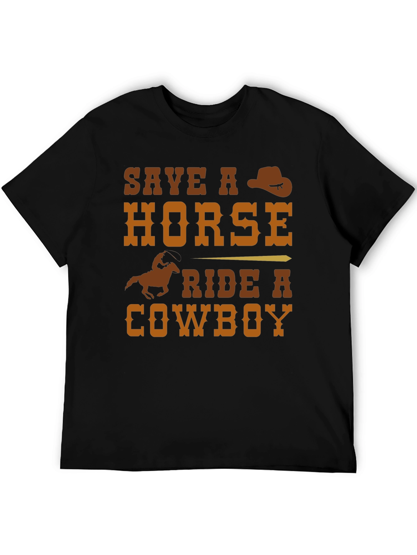 Save a Horse Ride a Cowboy Graphic T-Shirt