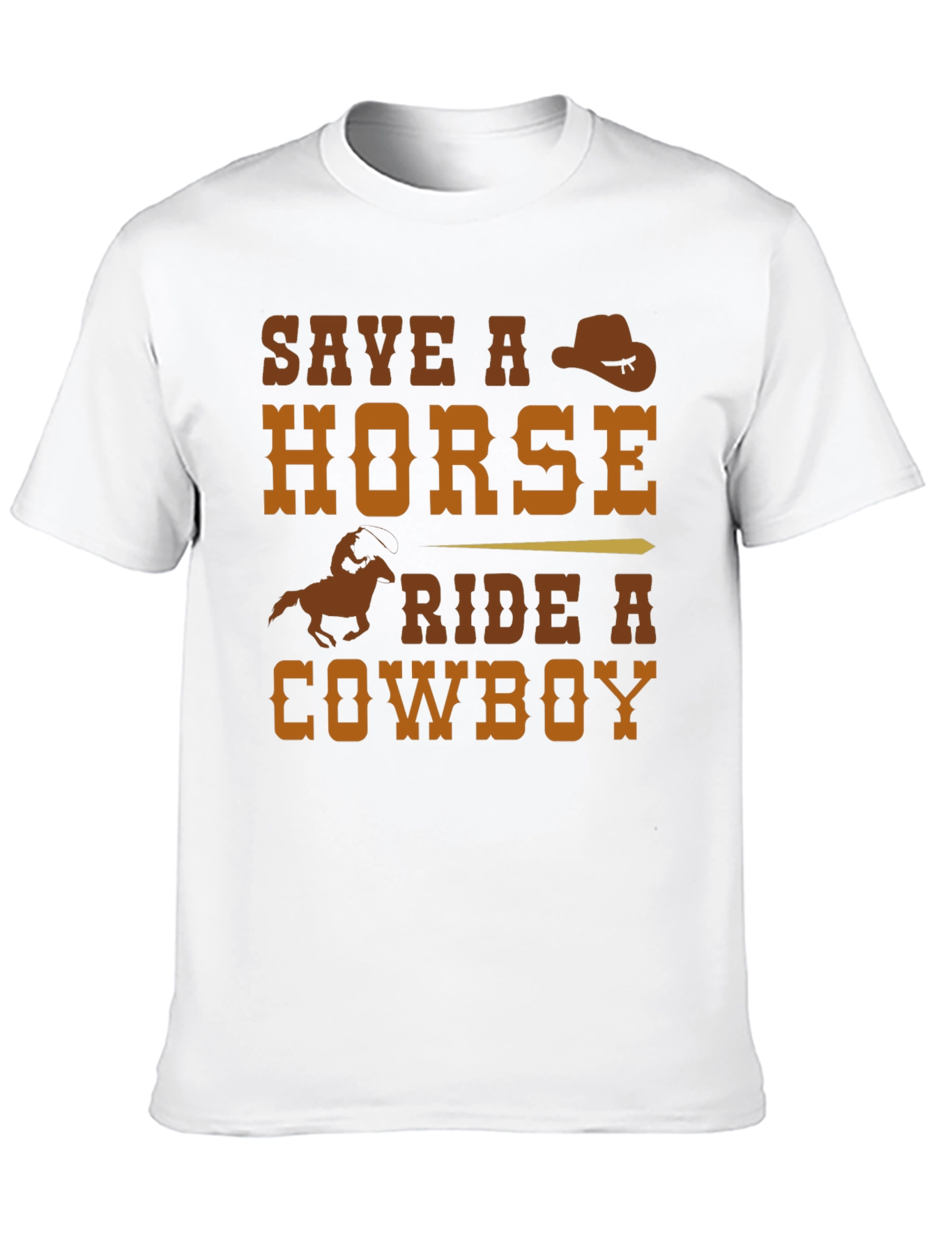 Save a Horse Ride a Cowboy Graphic T-Shirt