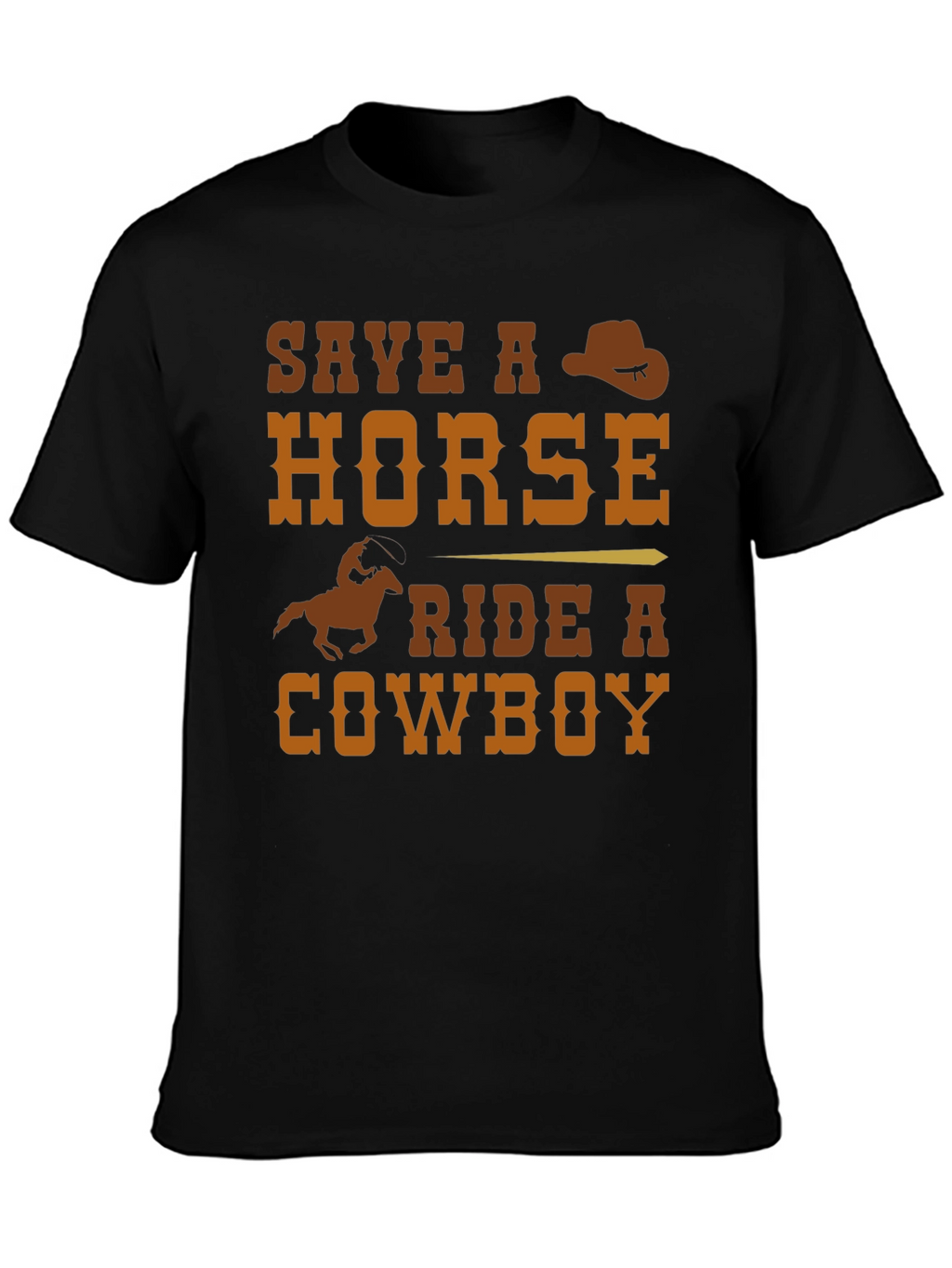 Save a Horse Ride a Cowboy Graphic T-Shirt