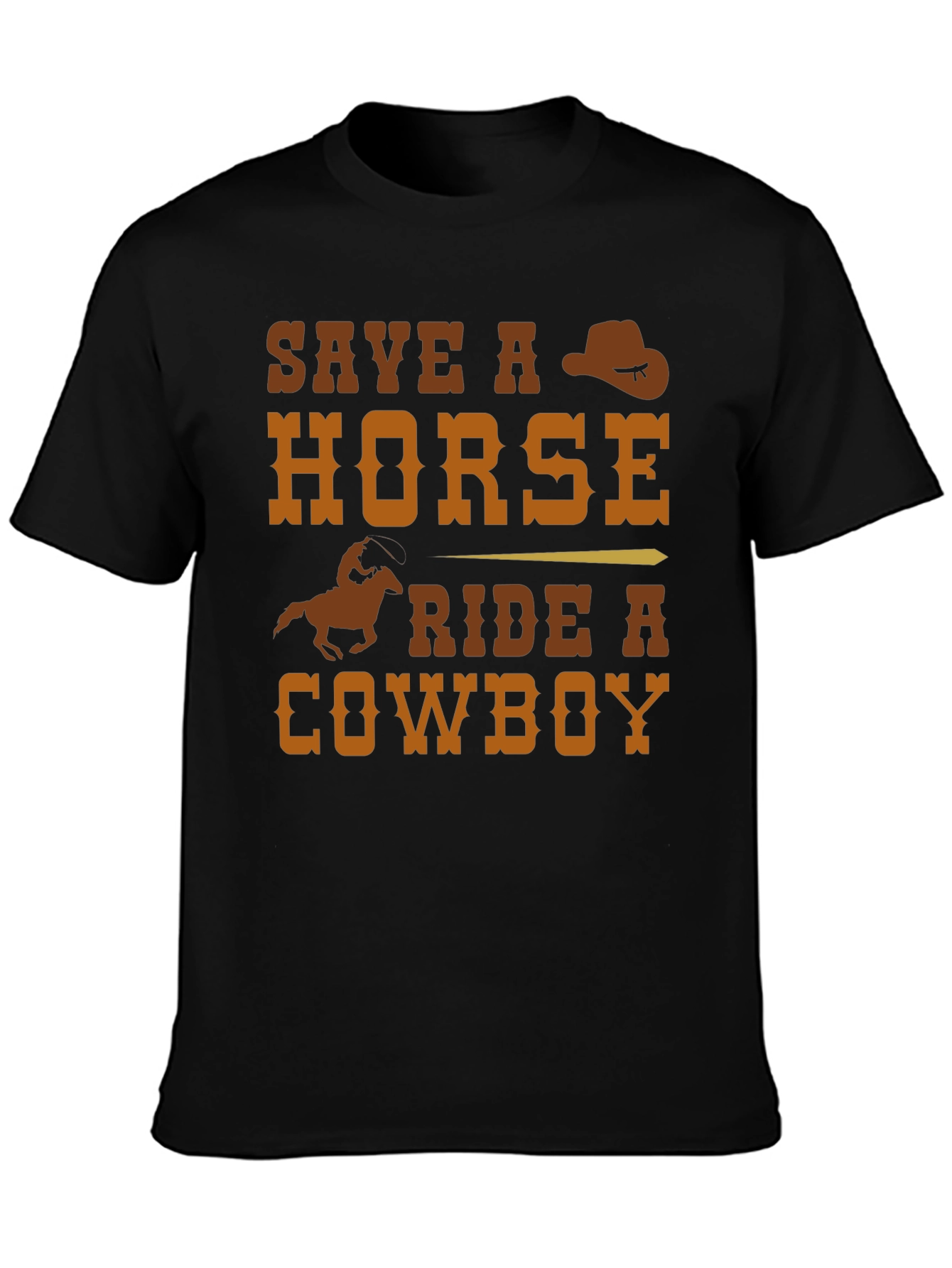 Save a Horse Ride a Cowboy Graphic T-Shirt