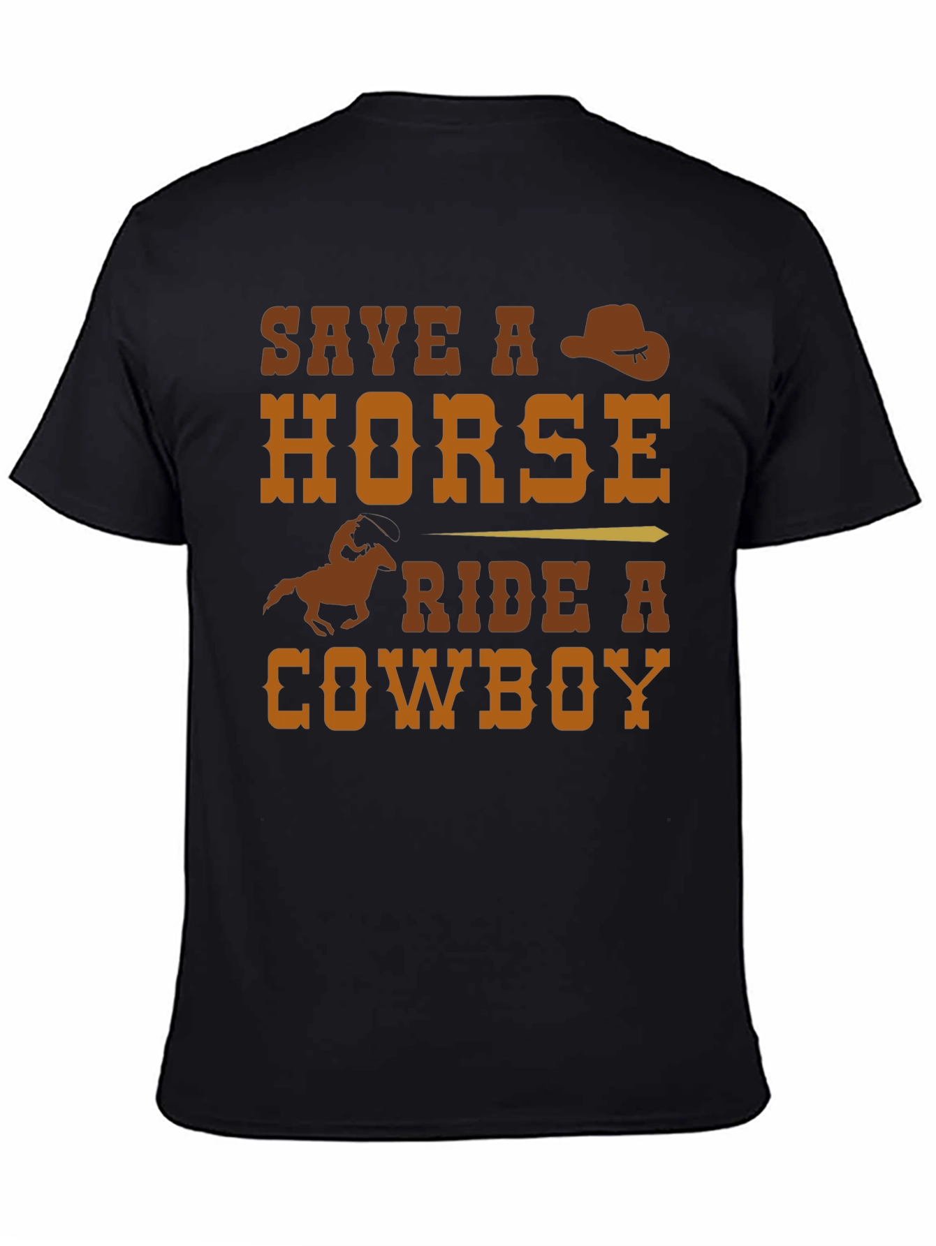 Save a Horse Ride a Cowboy Graphic T-Shirt