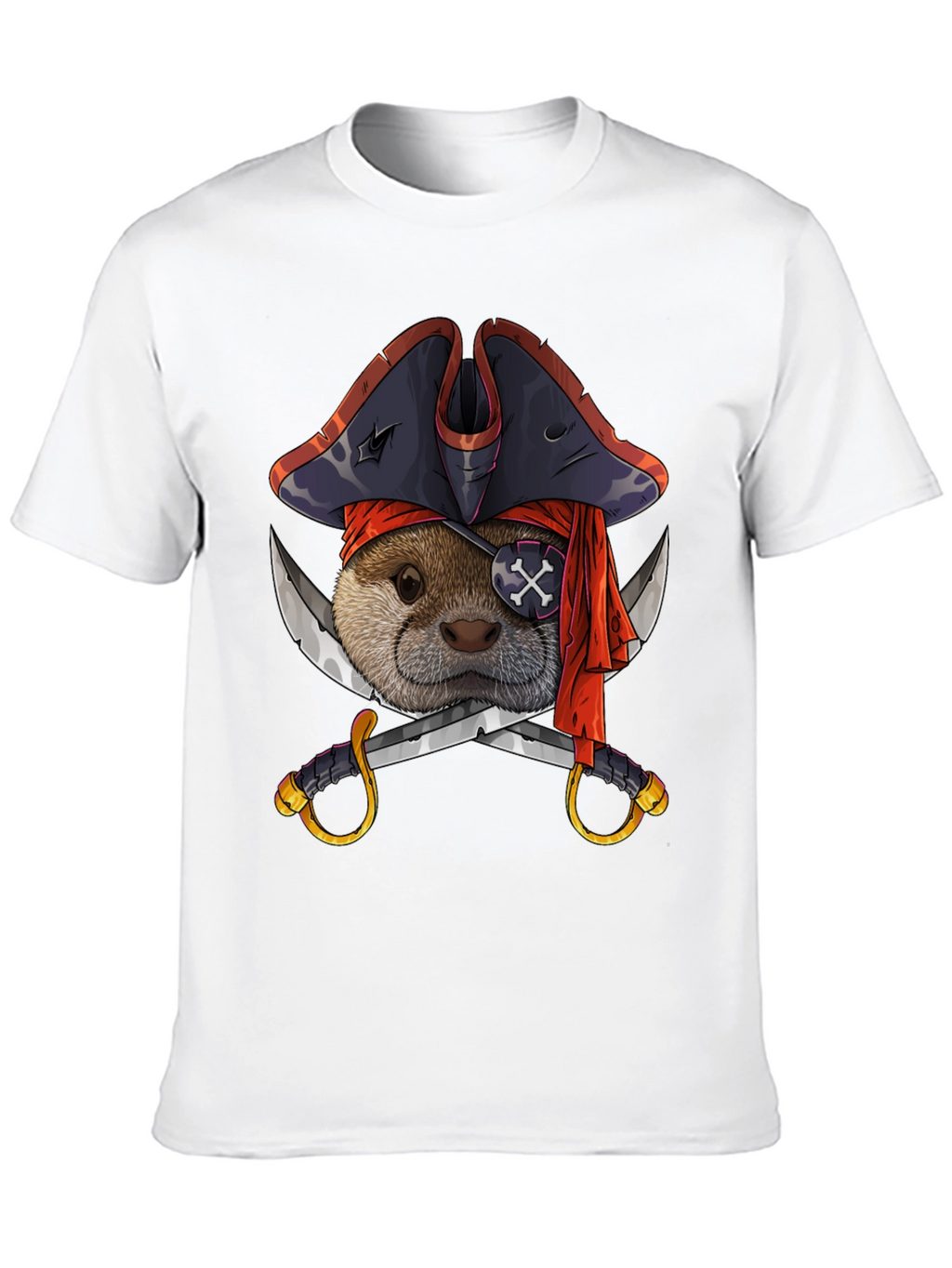 Pirate Otter T-Shirt - Funny Animal Tee
