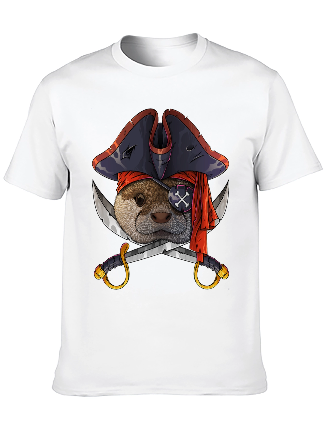 Pirate Otter T-Shirt - Funny Animal Tee